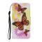  Samsung Galaxy A52 / A52s - Fodral Med Tryck - Fjärilar/Blommor