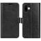  iPhone 16 Fodral Läder Crazy Horse Svart