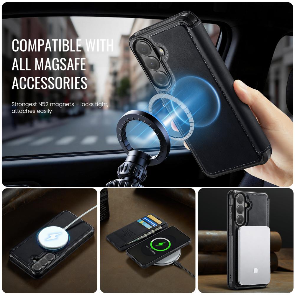 CASEME CASEME Samsung Galaxy S26 Skal RFID Plånbok Svart