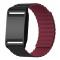  Polar Loop Klockarmband Silikon Magnetisk Loop Svart / Vinröd
