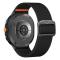  Galaxy Watch 8 46/44/40 mm Armband Justerbart Nylon Svart
