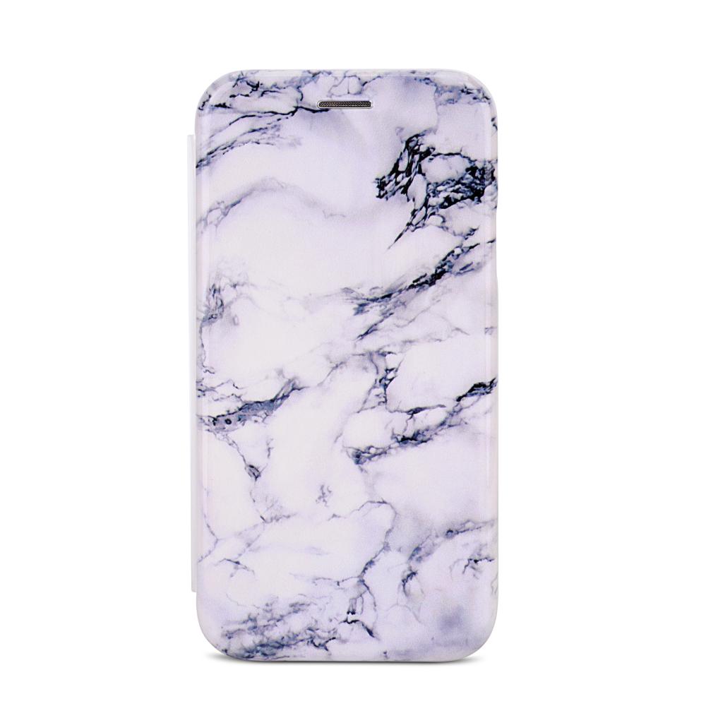  iPhone X/Xs Plånboksfodral - Marble Purple