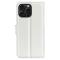  iPhone 16 Pro Fodral Litchi Läder Vit