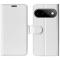  Google Pixel 11/10 Fodral Crazy Horse Läder Vit