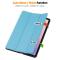  Samsung Galaxy Tab S11 Fodral Tri-Fold Läder Blå