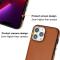  iPhone 15 Pro Max Skal Läder Belagt Brun