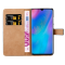  Huawei P30 - Plånboksfodral I Äkta Läder - Brun