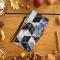  Samsung Galaxy A52 / A52s - Fodral Med Tryck - Svart/Vit Marmor