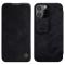 NILLKIN iPhone 13 Pro Max - NILLKIN Qin CamShield Läder Fodral - Svart