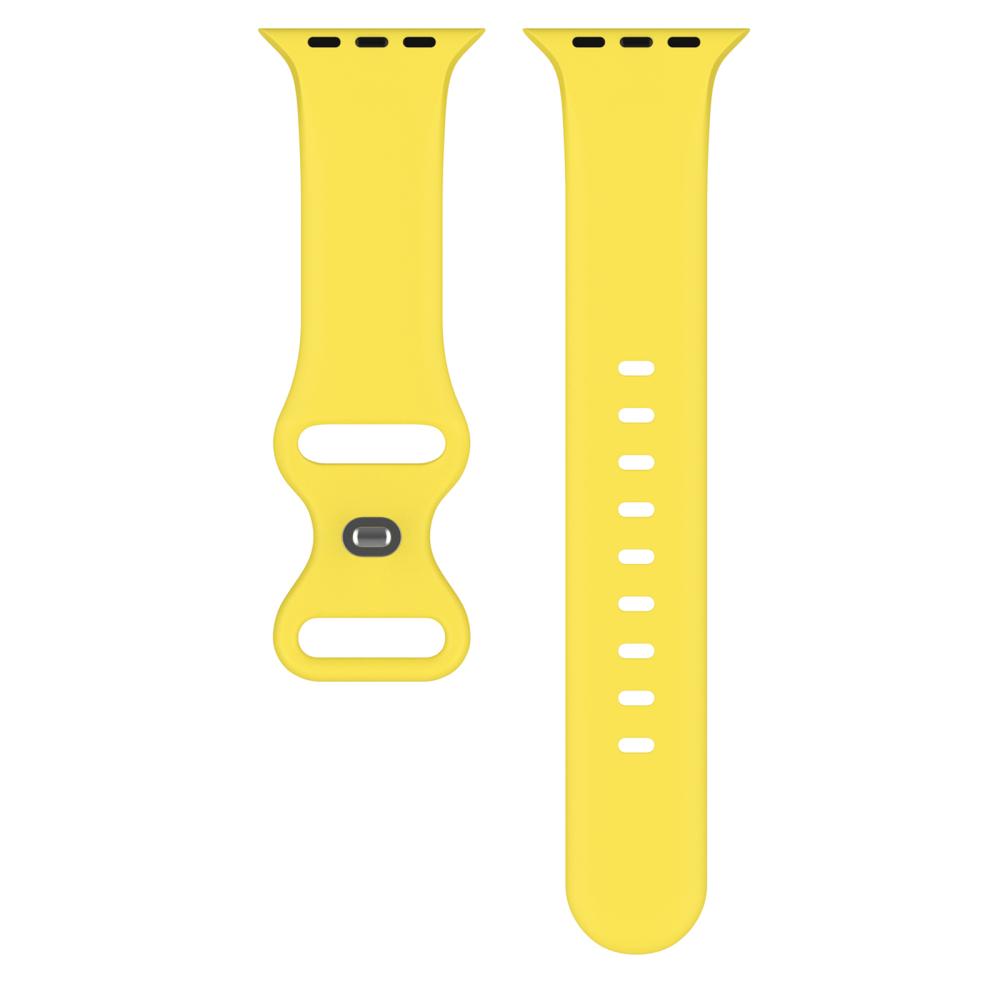 ColorPop Silikon Armband Butterfly Apple Watch 42/41/40/38 mm (S/M) Gul