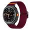  Galaxy Watch 8 46/44/40 mm Armband Justerbart Nylon Vinröd