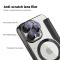  iPhone 16 Pro Max Fodral MagSafe Flip Läder RFID Svart