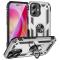  iPhone 16 Skal Shockproof Hybrid Ring Silver