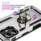  iPhone 16 Skal Shockproof Hybrid Ring Silver