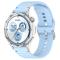  Klockarmband 20 mm Silikon Wave Design Ljus Blå