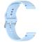  Klockarmband 20 mm Silikon Wave Design Ljus Blå