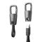 Tech-Protect Tech-Protect 60W/3A PD USB-C - USB-C Kabel Nyckelring Iron Grey
