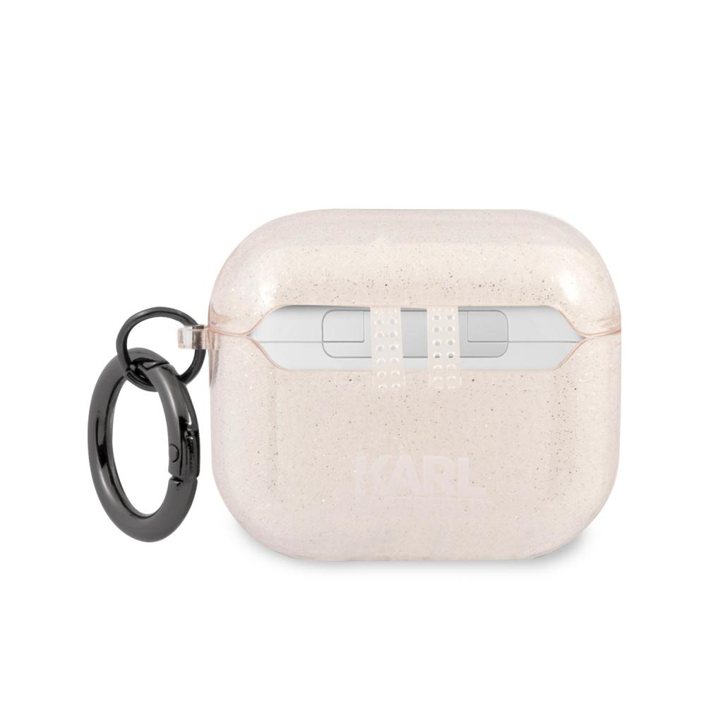 Karl Lagerfeld Karl Lagerfeld AirPods 3 Glitter Choupette Skal Med Ring Guld