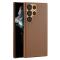 DUX DUCIS DUX DUCIS Galaxy S23 Ultra Skal Grit Läderbelagt Brun