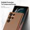 DUX DUCIS DUX DUCIS Galaxy S23 Ultra Skal Grit Läderbelagt Brun