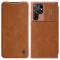 NILLKIN NILLKIN Samsung Galaxy S22 Ultra Fodral Qin Series Brun