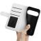  Google Pixel 11/10 Fodral Crazy Horse Läder Vit