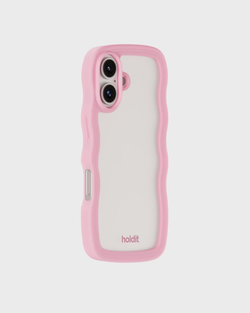 holdit holdit iPhone 16 Plus Skal Wavy Pink/Transparent