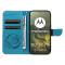  Motorola Edge 70 Fodral Med Fjäril Tryck Blå