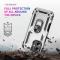  iPhone 16 Skal Shockproof Hybrid Ring Silver