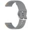  Klockarmband 20 mm Silikon Wave Design Mörk Grå