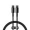 BASEUS Baseus 1m 100W USB-C - USB-C Kabel Tungsten Gold Series Svart