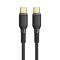 MCDODO Mcdodo 2m 240W 5A PD USB-C - USB-C Snabbladdningskabel Svart
