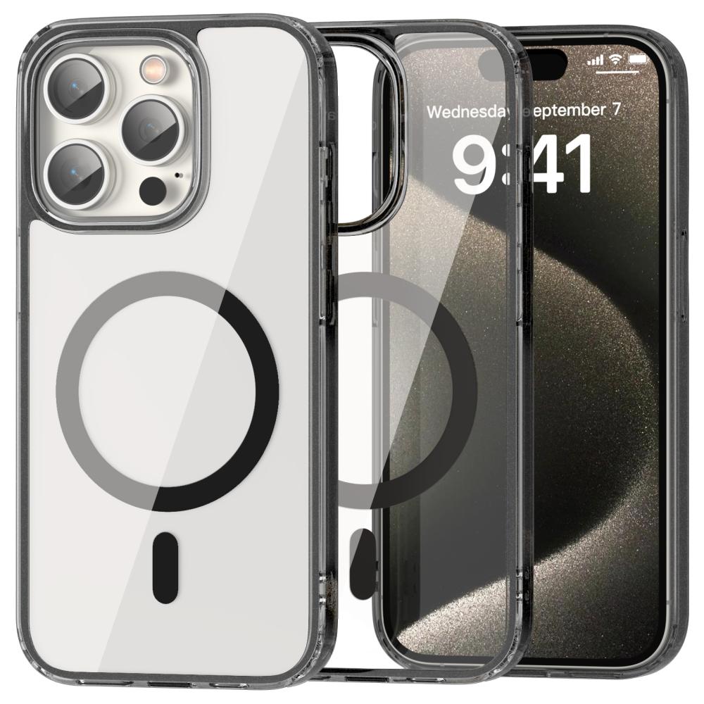 ColorPop ColorPop iPhone 15 Pro Skal CH MagSafe Transparent/Svart