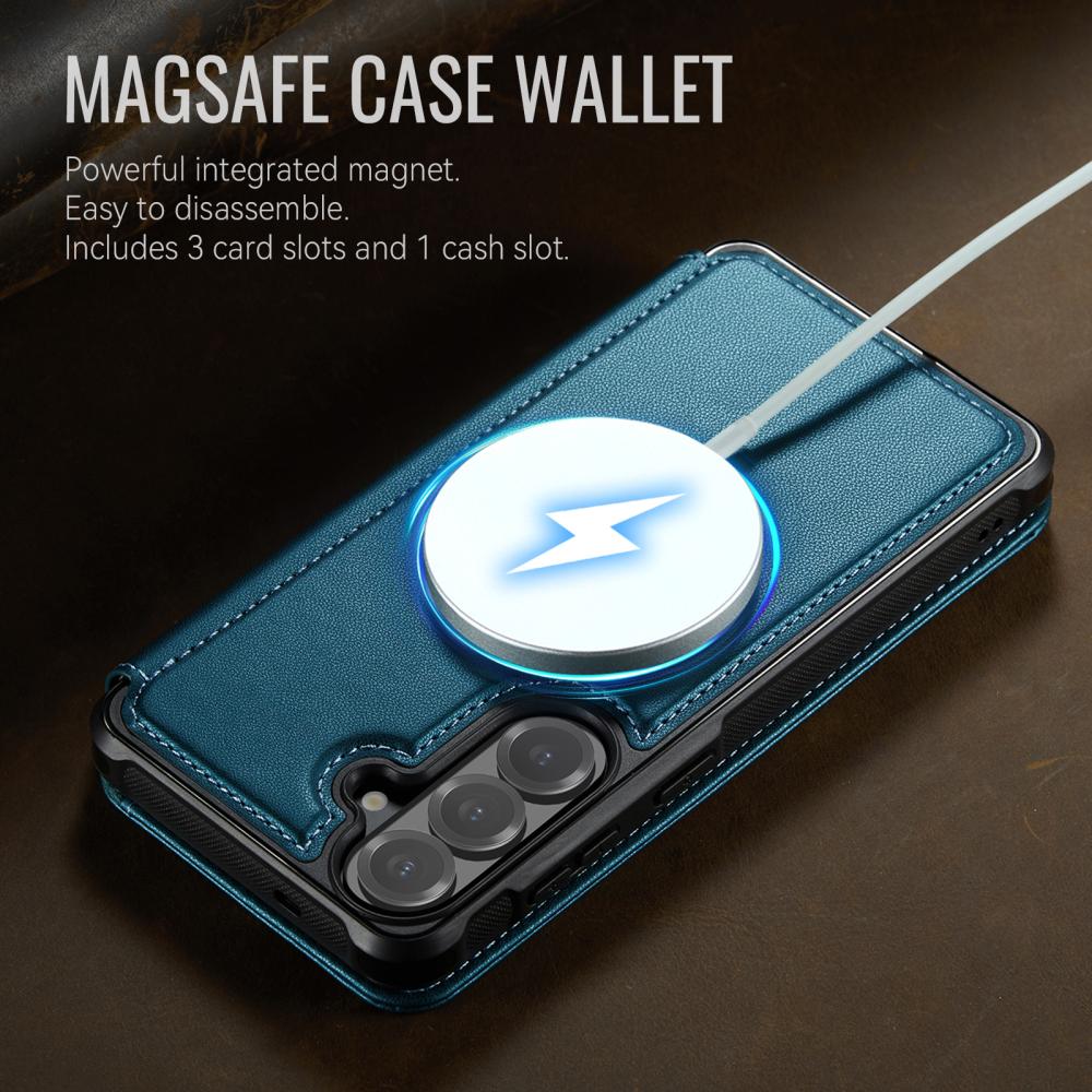 CASEME CASEME Samsung Galaxy S26 Skal RFID Plånbok Blå