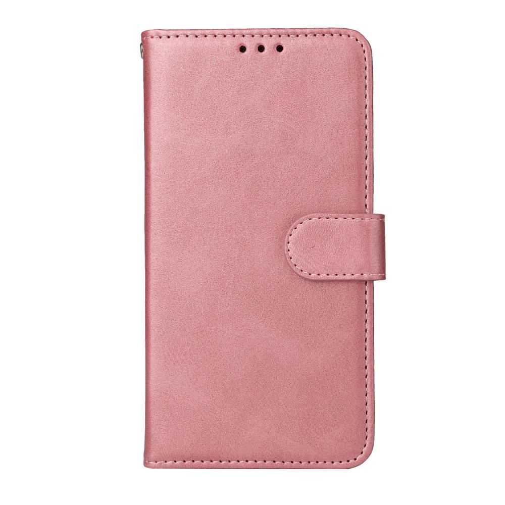  Samsung Galaxy S25 FE Plånboksfodral Läder Roséguld