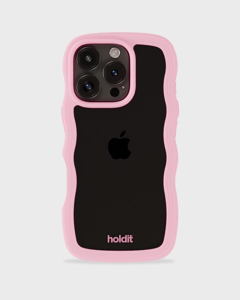 holdit holdit iPhone 16 Pro Skal Wavy Pink/Transparent