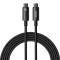 BASEUS Baseus 3m 240W USB-C - USB-C Kabel Tungsten Gold Series Svart