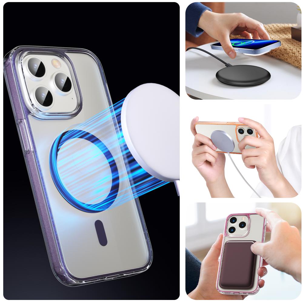 ColorPop ColorPop iPhone 15 Pro Skal CH MagSafe Transparent/Svart