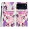  iPhone 17 Pro Fodral Med Tryck Lila Blommor