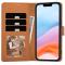 Tech-Protect Tech-Protect iPhone 17e / 16e Fodral Läder Saddle Brown
