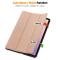  Samsung Galaxy Tab S11 Fodral Tri-Fold Läder Roséguld