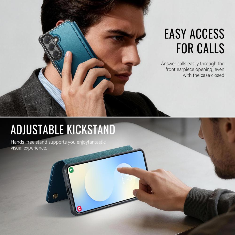 CASEME CASEME Samsung Galaxy S26 Skal RFID Plånbok Blå