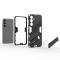  Samsung Galaxy S25 Skal Kickstand Hybrid Armor Svart