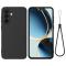  Samsung Galaxy A17 Skal Liquid Silikon Svart