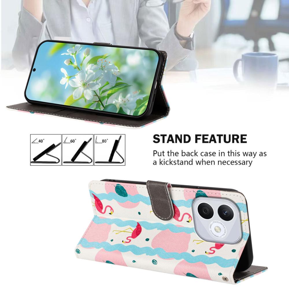  Honor 400 Lite Fodral Med Tryck Flamingos