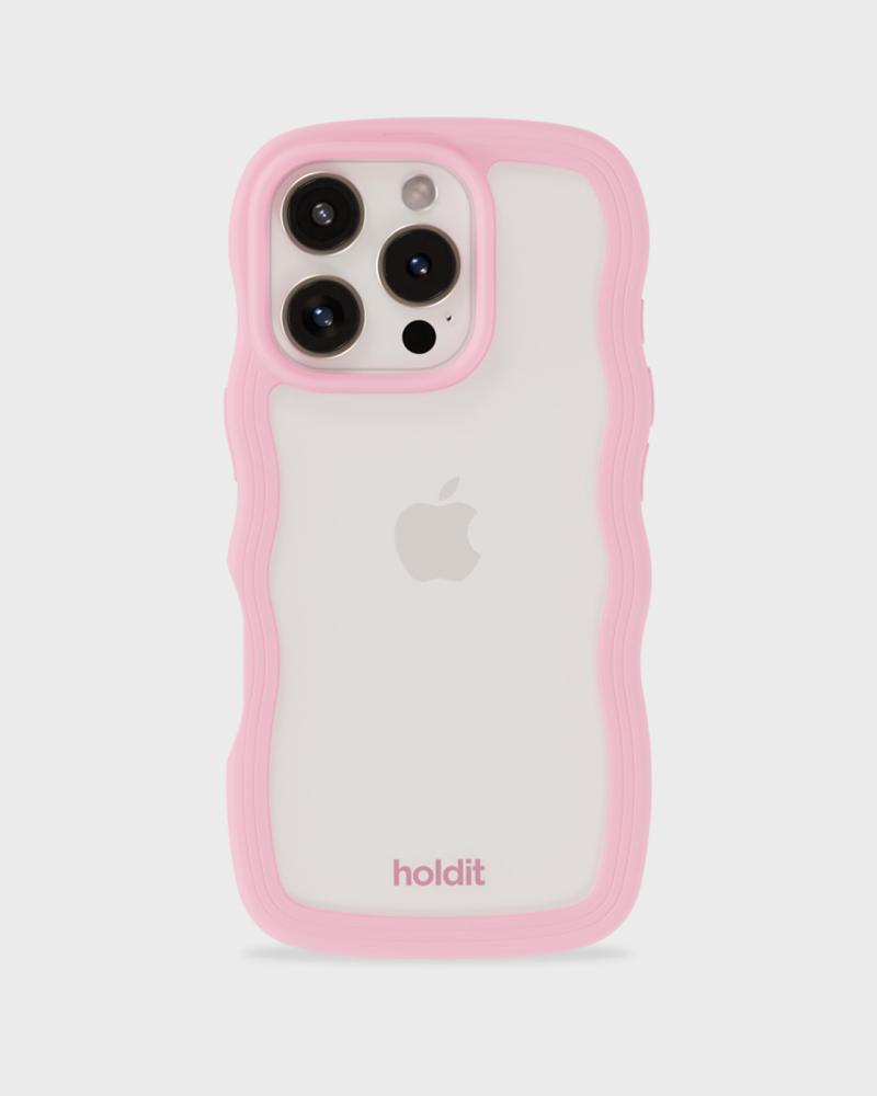 holdit holdit iPhone 16 Pro Max Skal Wavy Pink/Transparent