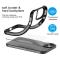 LEEU DESIGN LEEU DESIGN iPhone 15 Plus Skal AirBag Hybrid Matt Svart