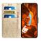  iPhone 16 Plus Fodral Med Blommigt Tryck Guld