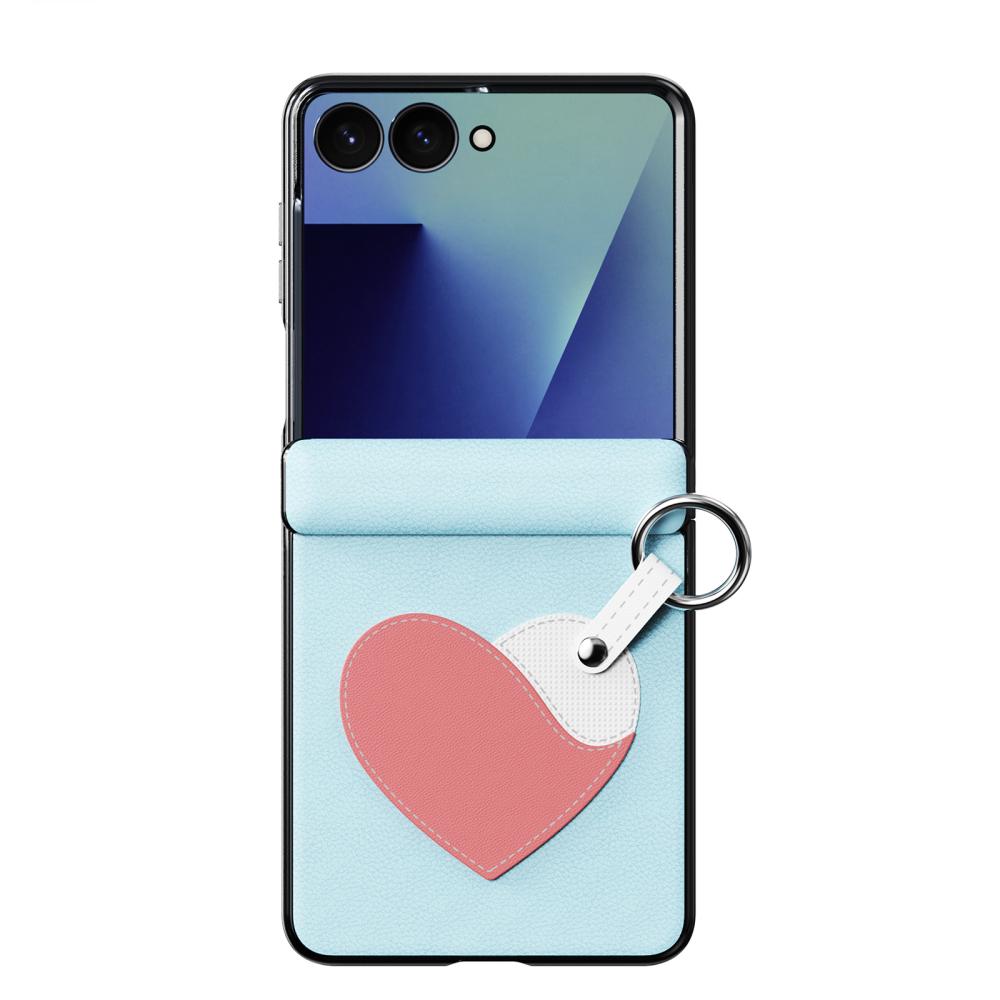 DUX DUCIS DUX DUCIS Samsung Galaxy Z Flip 8 Skal PU-Läder Hjärta