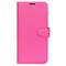  Samsung Galaxy S23 Fodral Litchi Läder Rosa